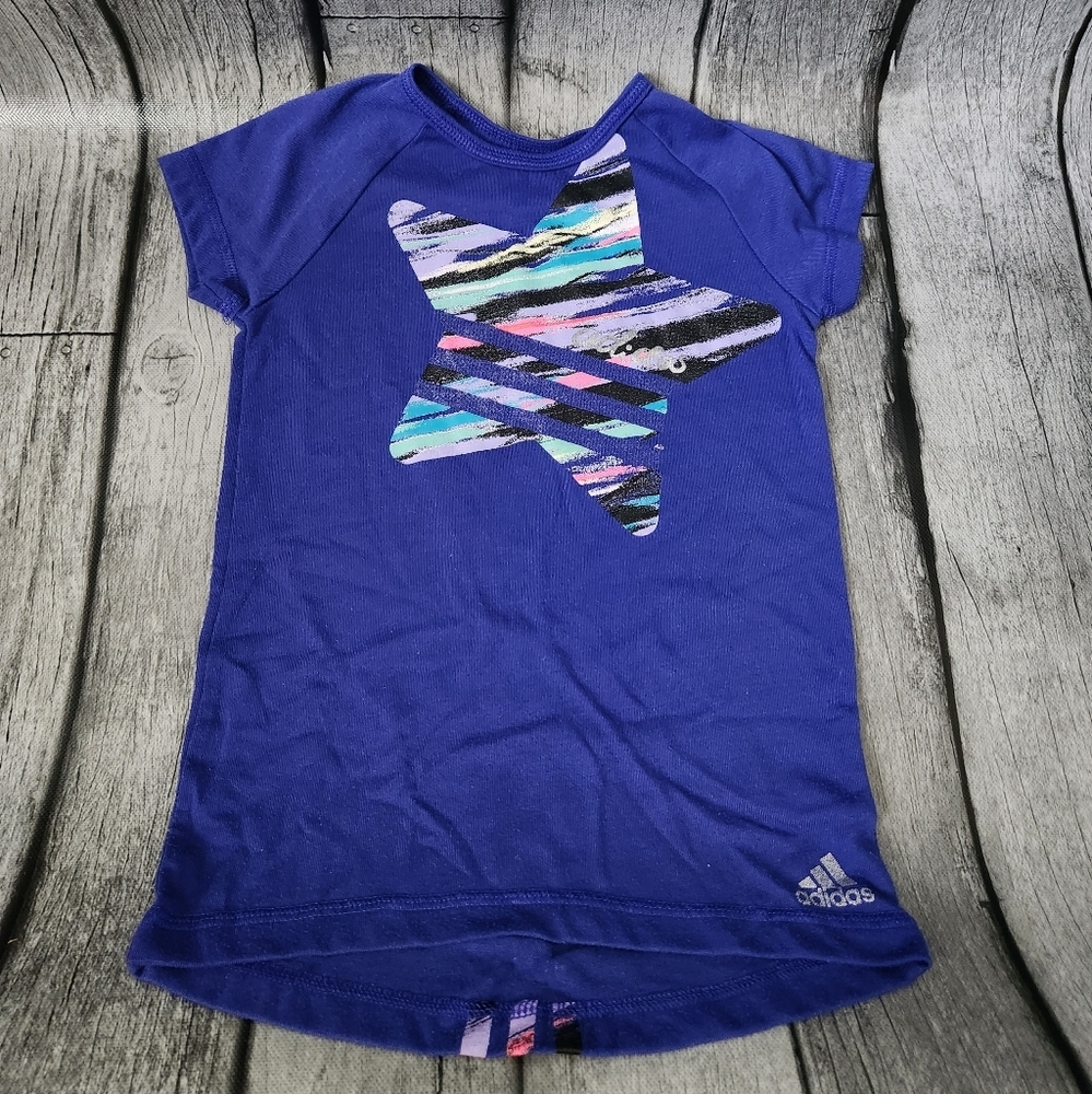 Adidas Purple Shirt with multicolored Star‎